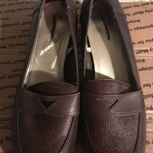 Shoes.  Brown coin holder Loafers.